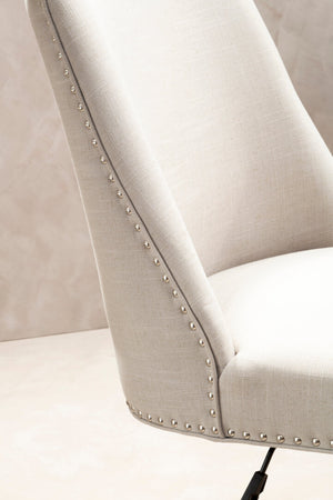 Washington Natural Fabric Home Office Chair detail image – Xshowhome furniture