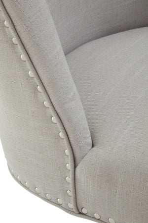 Washington Natural Fabric Home Office Chair detail image – Xshowhome furniture