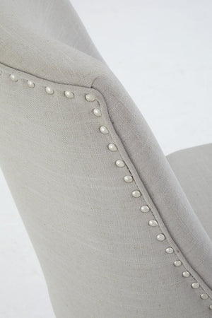 Washington Natural Fabric Home Office Chair detail image – Xshowhome furniture