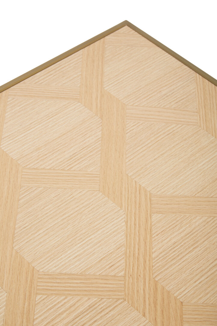 Grenoble Small Oak Veneer Side Table – Xshowhome furniture