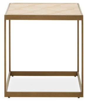 Grenoble Small Oak Veneer Side Table detail image – Xshowhome furniture