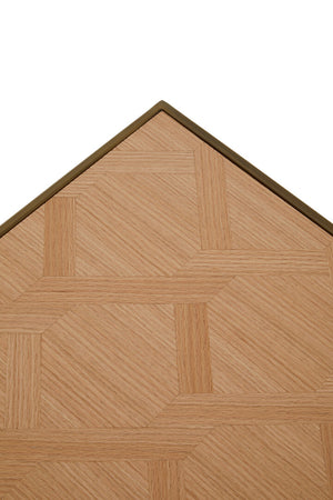 Grenoble Large Oak Veneer Side Table detail image – Xshowhome furniture