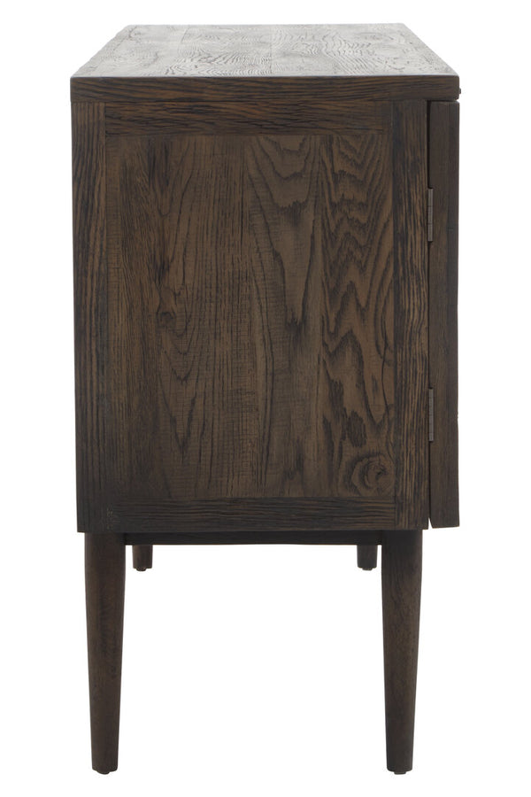 Lucca Recycled Dark Oak Wood Sideboard detail image – Xshowhome furniture