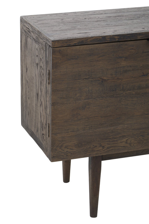Lucca Recycled Dark Oak Wood Sideboard detail image – Xshowhome furniture