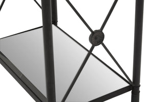Axis Rectangular Black Finish Side Table detail image – Xshowhome furniture