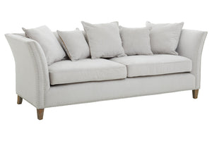 Sutton Three Seat Grey Fabric Sofa detail image – Xshowhome furniture