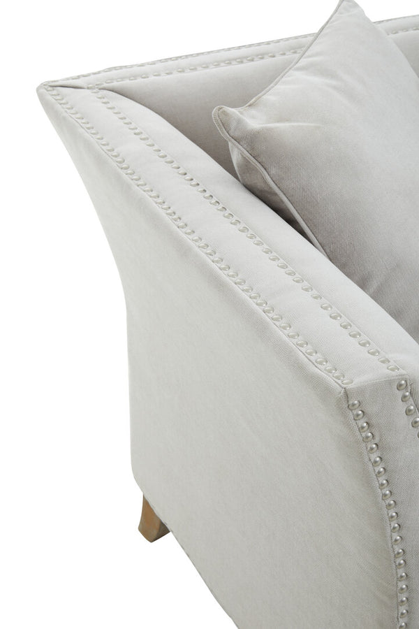 Sutton Three Seat Grey Fabric Sofa detail image – Xshowhome furniture