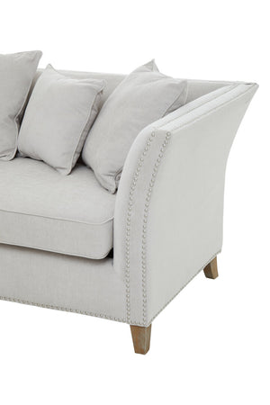 Sutton Three Seat Grey Fabric Sofa detail image – Xshowhome furniture