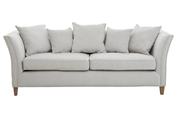 Sutton Three Seat Grey Fabric Sofa detail image – Xshowhome furniture