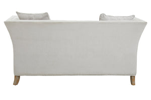 Sutton Two Seat Grey Fabric Sofa detail image – Xshowhome furniture