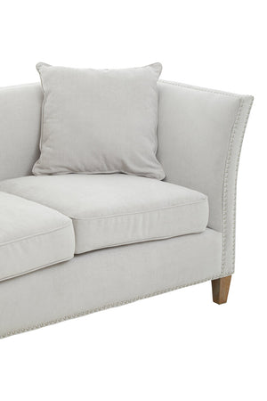 Sutton Two Seat Grey Fabric Sofa detail image – Xshowhome furniture
