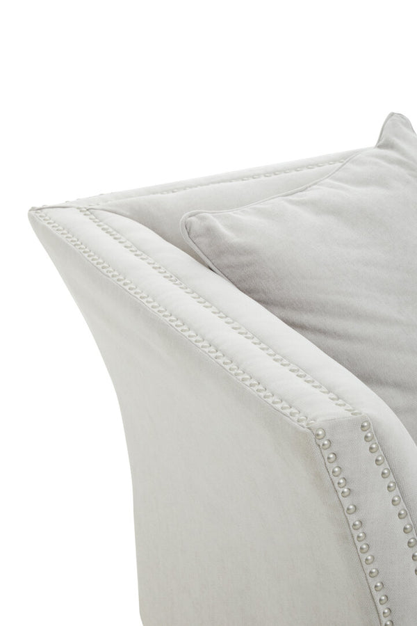 Sutton Two Seat Grey Fabric Sofa detail image – Xshowhome furniture