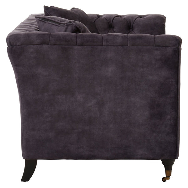 Sabrina Two Seat Grey Velvet Sofa – Xshowhome furniture