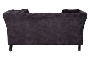 Sabrina Two Seat Grey Velvet Sofa detail image – Xshowhome furniture