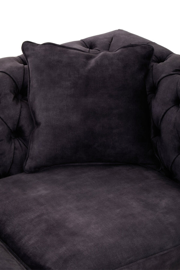 Sabrina Two Seat Grey Velvet Sofa detail image – Xshowhome furniture