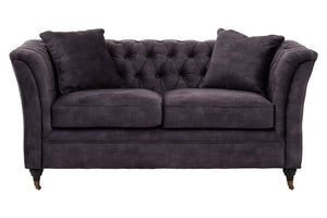 Sabrina Two Seat Grey Velvet Sofa detail image – Xshowhome furniture