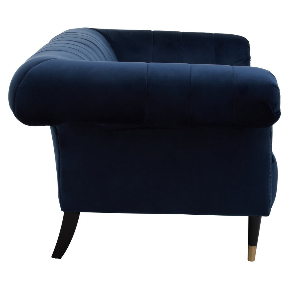 Siena Two Seat Midnight Blue Velvet Sofa – Xshowhome furniture