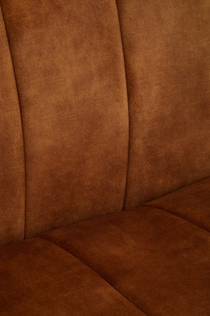 Siena Three Seat Gold Velvet Sofa detail image – Xshowhome furniture