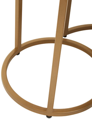 Varana Nest Of Three Black Marble Top Tables detail image – Xshowhome furniture