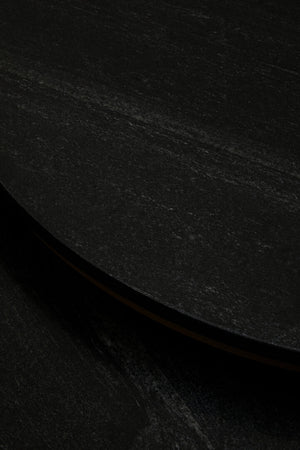 Varana Nest Of Two Black Marble Top Round Tables detail image – Xshowhome furniture