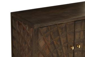 Sipari 4 Door Mango Wood Sideboard detail image – Xshowhome furniture