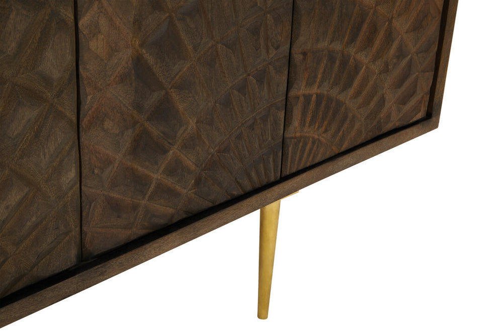 Sipari 4 Door Mango Wood Sideboard – Xshowhome furniture