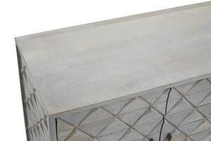 Siro 4 Door Mango Wood Sideboard detail image – Xshowhome furniture