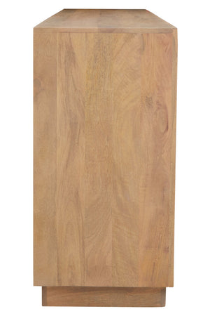 Salem 4 Door Mango Wood Sideboard detail image – Xshowhome furniture