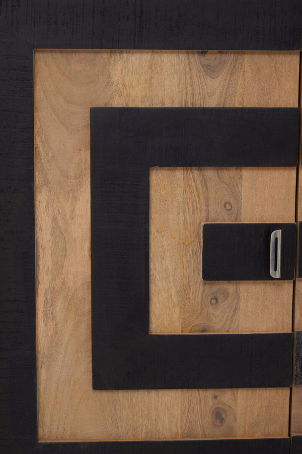 Salem 4 Door Mango Wood Sideboard detail image – Xshowhome furniture