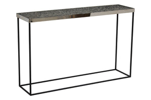Akola Silver Console Table detail image – Xshowhome furniture