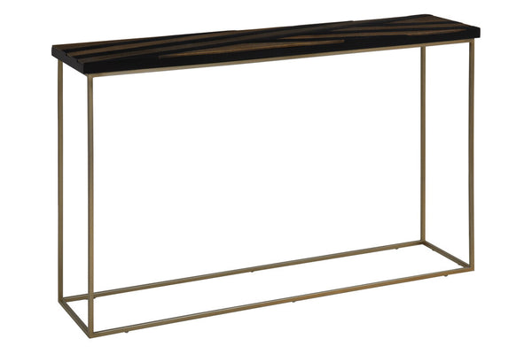 Aris Black And Gold Console Table detail image – Xshowhome furniture