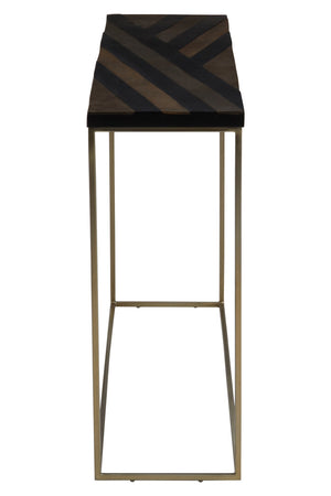 Aris Black And Gold Console Table detail image – Xshowhome furniture