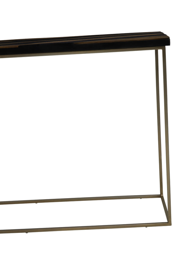 Aris Black And Gold Console Table detail image – Xshowhome furniture