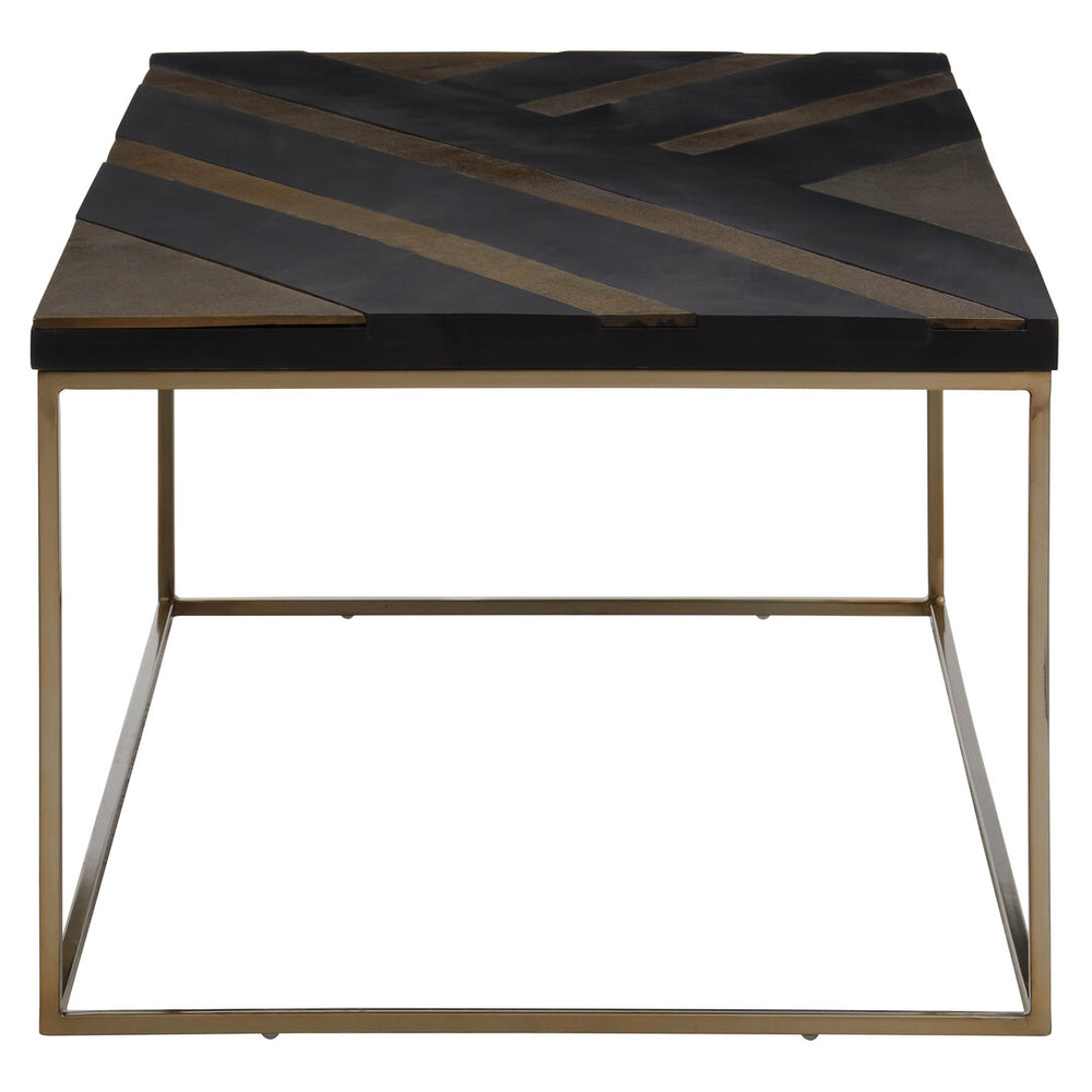 Aris Black And Gold Coffee Table – Xshowhome furniture