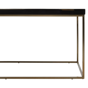 Aris Black And Gold Coffee Table detail image – Xshowhome furniture