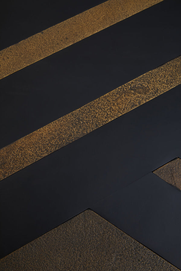 Aris Black And Gold Coffee Table detail image – Xshowhome furniture