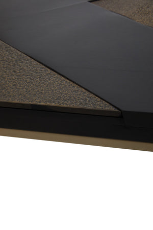 Aris Black And Gold Coffee Table detail image – Xshowhome furniture