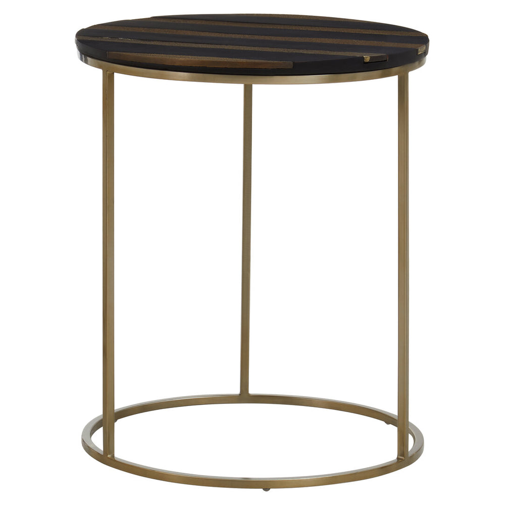 Aris Black And Gold Side Table – Xshowhome furniture