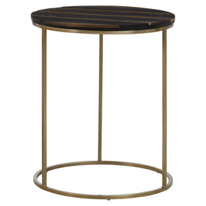Aris Black And Gold Side Table – Xshowhome furniture