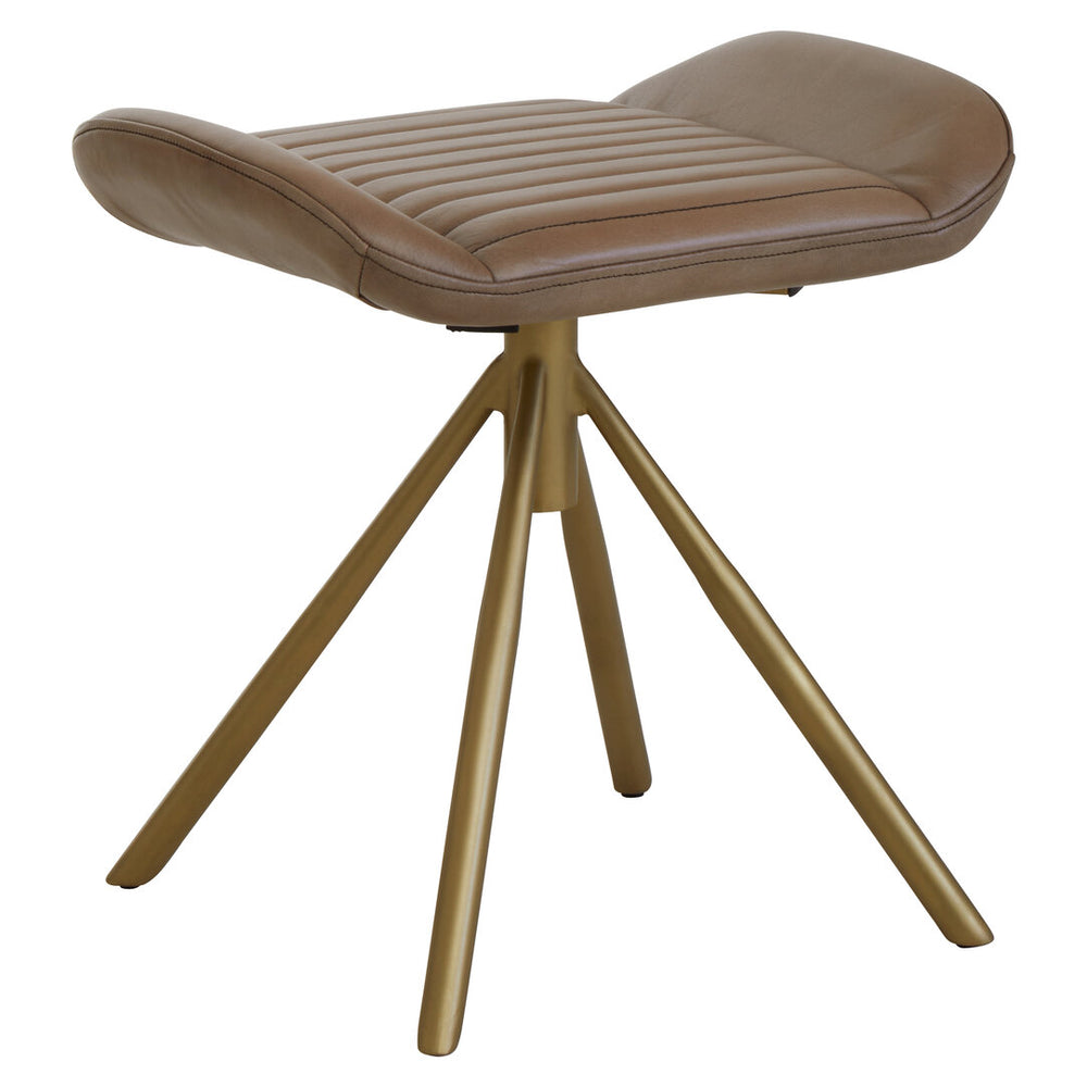 Buffalo Grey Leather Footstool – Xshowhome furniture