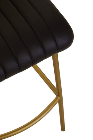 Buffalo Black Leather Bar Chair detail image – Xshowhome furniture