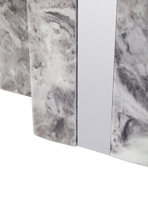 Saronno Grey Marble Dining Table detail image – Xshowhome furniture