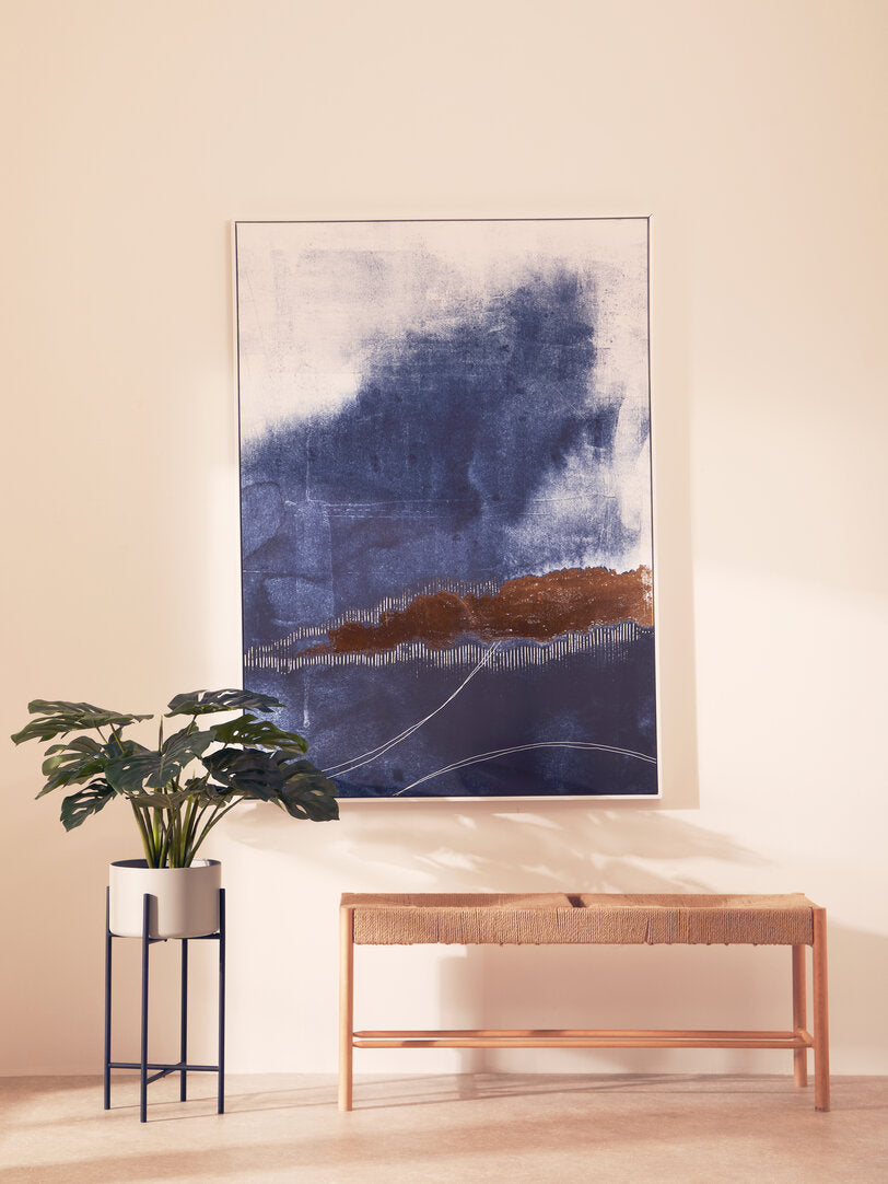 Astratto Blue and Gold Wall Art – Xshowhome furniture