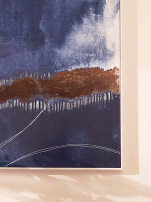 Astratto Blue and Gold Wall Art – Xshowhome furniture