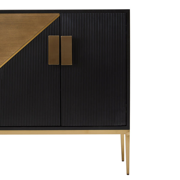 Davoli Black And Grey Sideboard – Xshowhome furniture