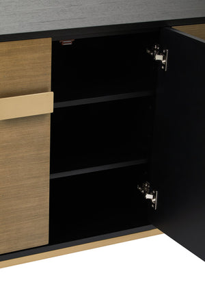Davoli Black And Grey Sideboard detail image – Xshowhome furniture