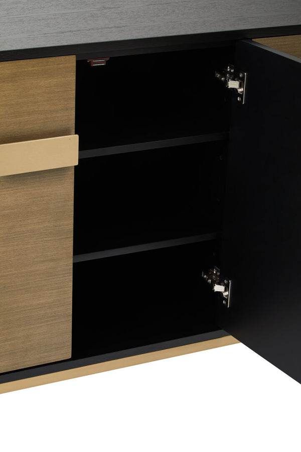 Davoli Black And Grey Sideboard detail image – Xshowhome furniture