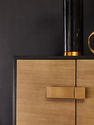 Davoli Black And Grey Sideboard detail image – Xshowhome furniture