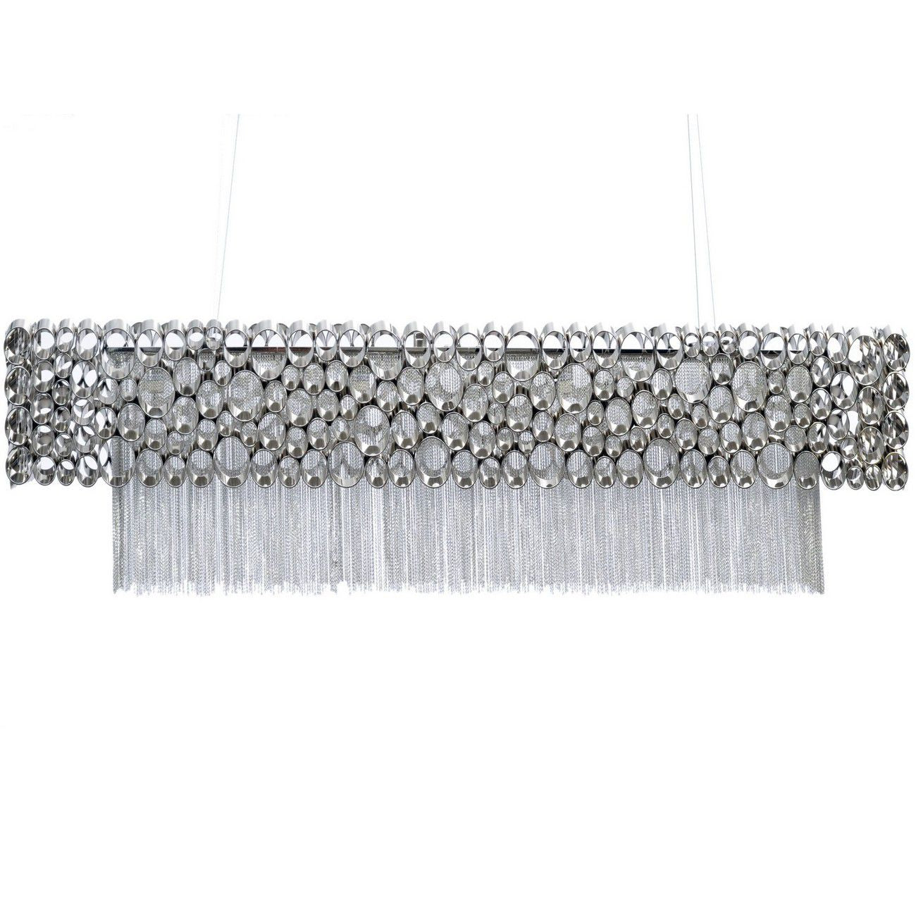 Venus Nickel Rectangular Chandelier G9 40W