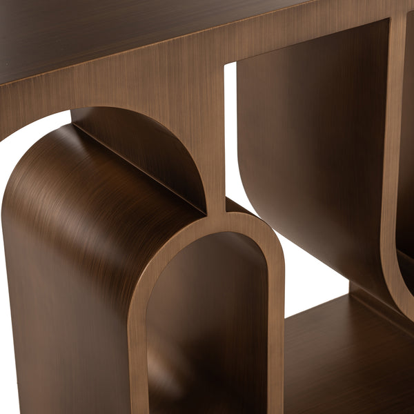 Console Alexander Jones brushed gold (Lugano)